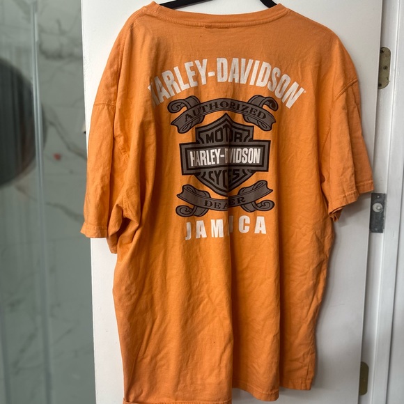 Harley Davidson orange Jamaica tshirt size XL - Picture 4 of 5